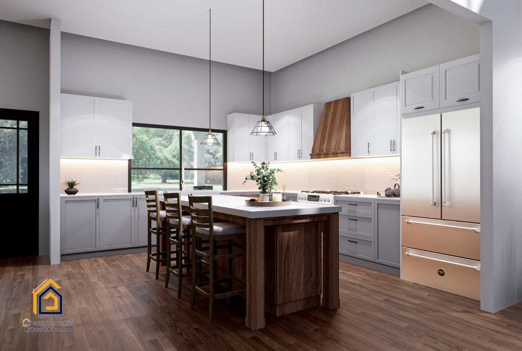 Anthem Barndominium Inside the Kitchen