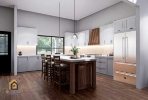 Anthem Barndominium Inside the Kitchen