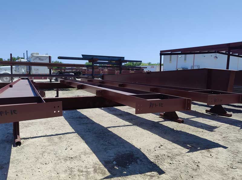 steel getting ready to ship for building a building
