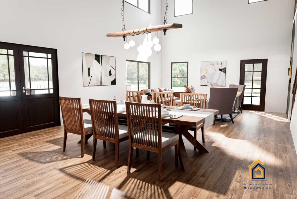 dining area of Anthem Barndominium