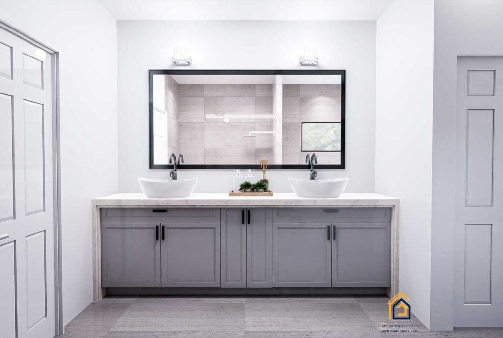 Heritage Barndominium Master Bathroom