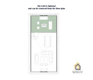 Loft Plan for The Lonesome Dove Barndominium