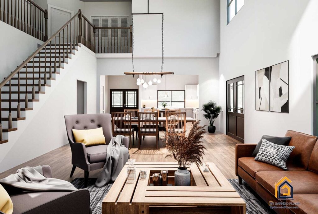 Anthem Barndominium Living Area