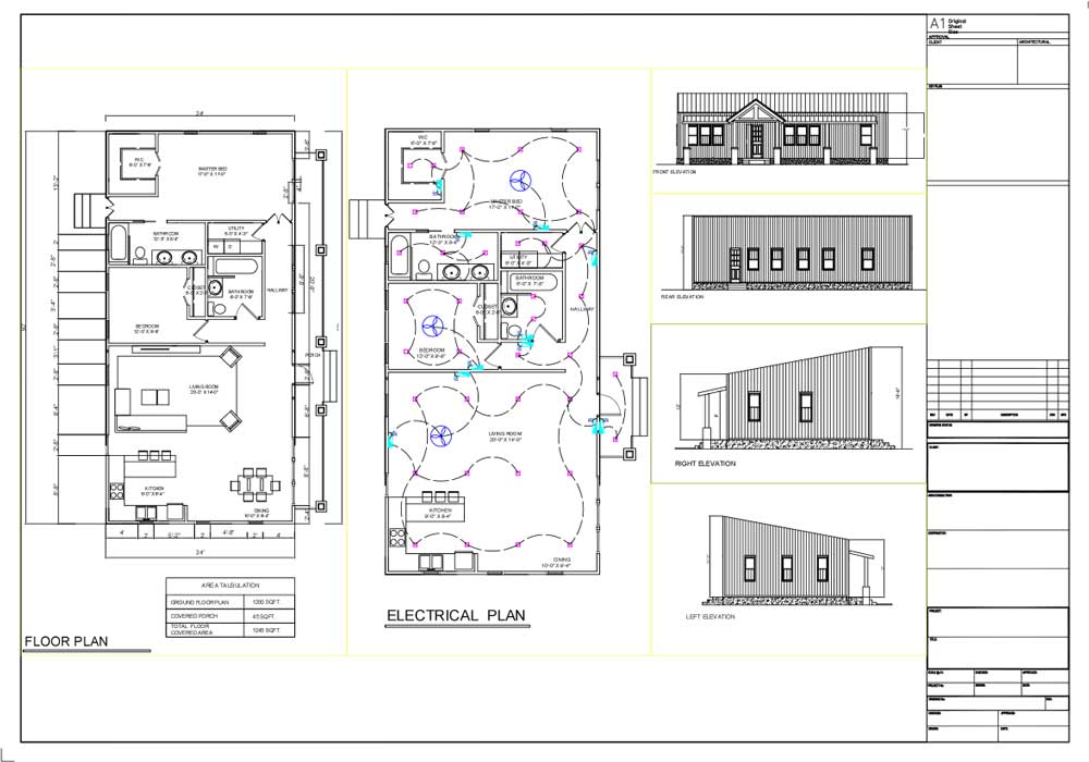 Floor plan for a smaller barndominium
