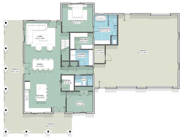 thumb of Anthem Barndominium floor plan layout