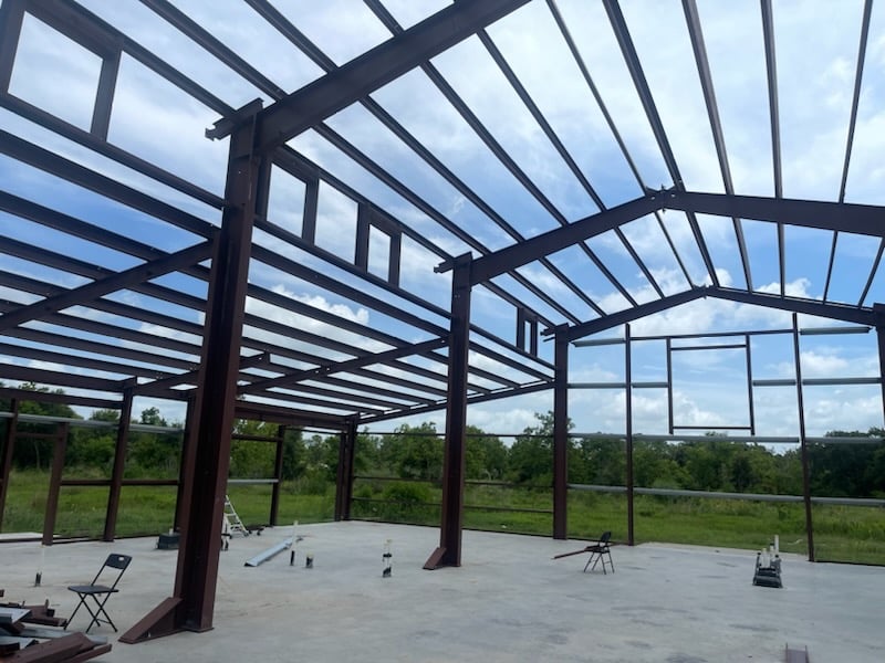 Barndominium under construction