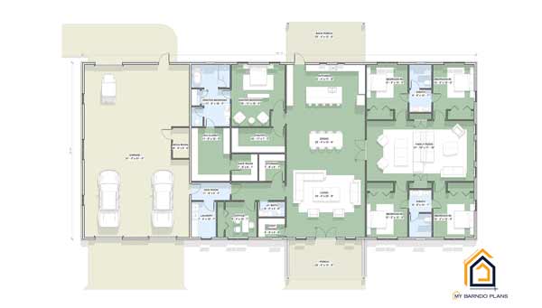 Thumb of Liberty Barndominium Floor Plan with Five Bedrooms
