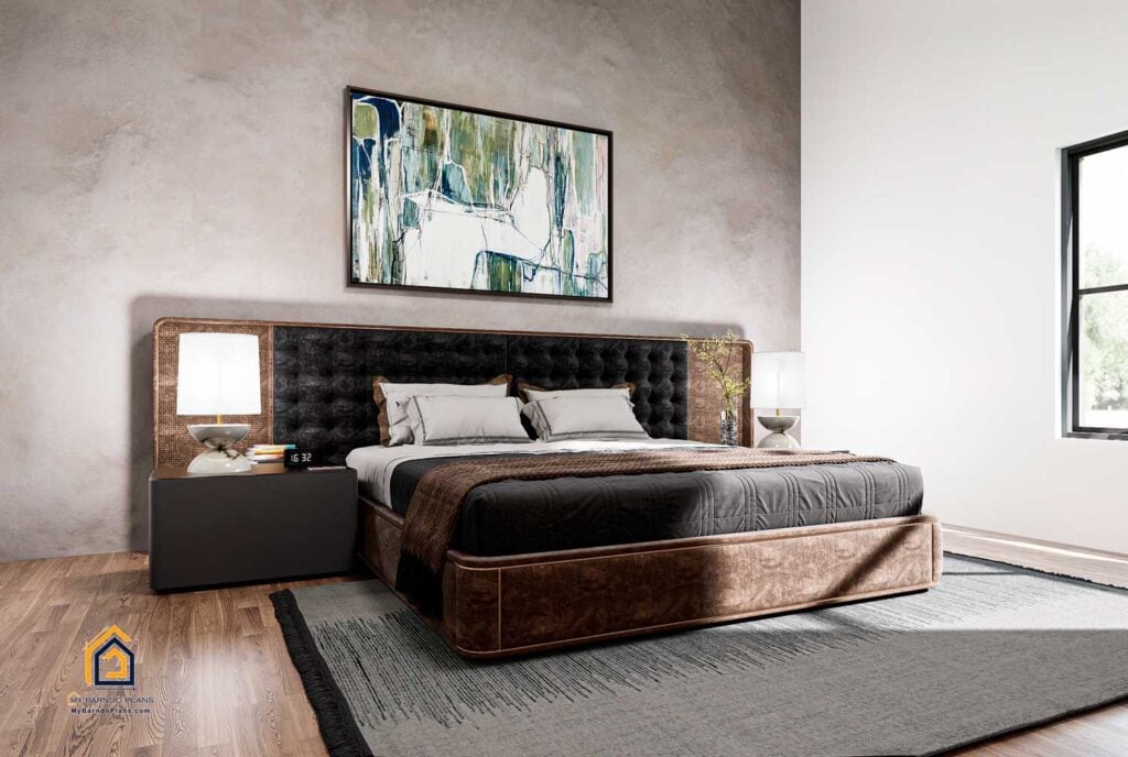 Master bedroom photo of Modern A Barndominium