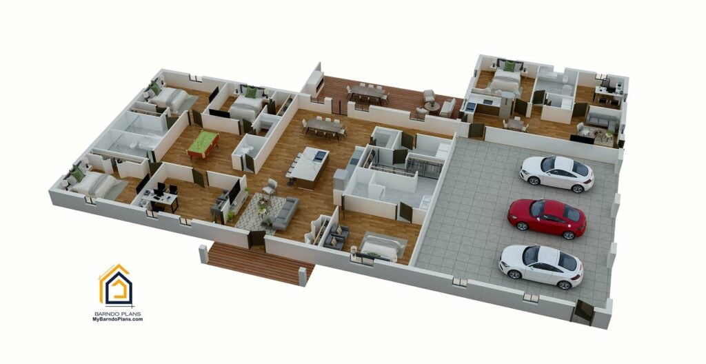 The Outlaw MultiGenerational Barndominium Floor Plan