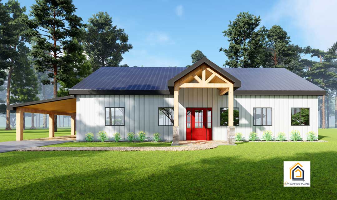 Baloo Three Bedroom Barndominium Kit