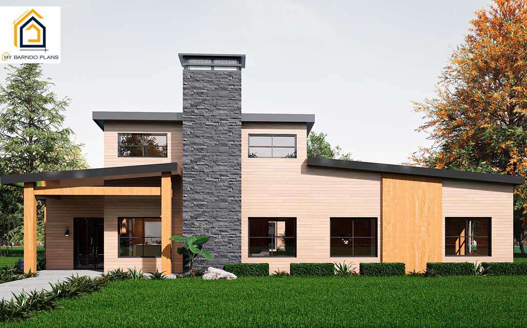 The Modern A home kit is available in SIPs & Cold Formed Steel