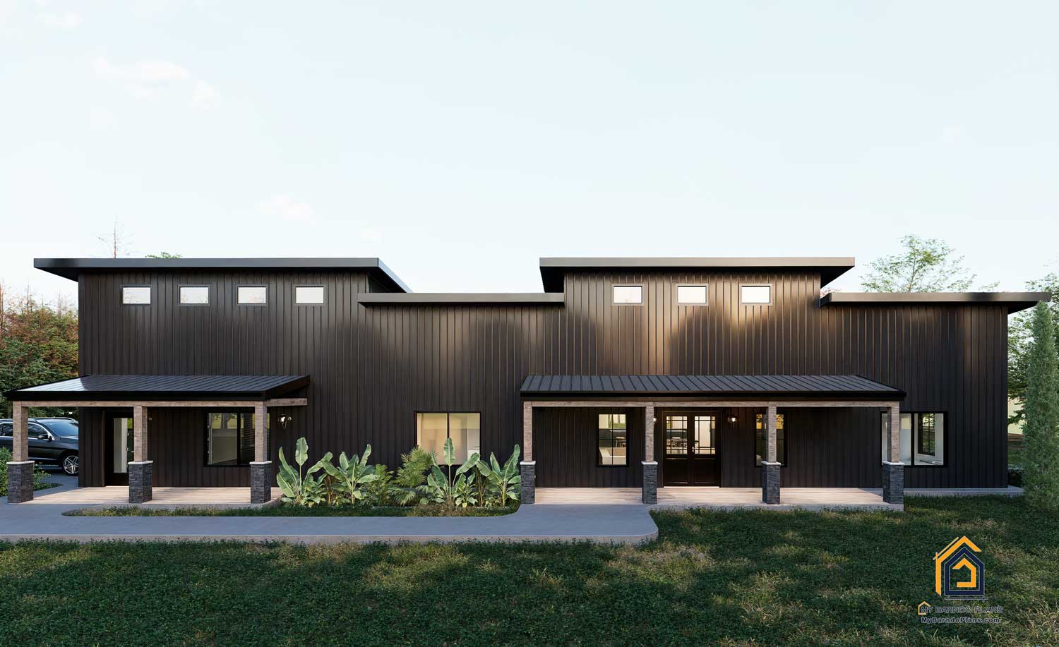 The Patriot Ranch Barndominium in black