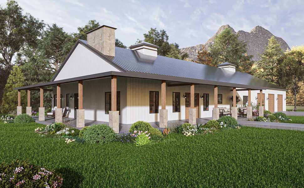 Longhorn barndominium kit for Structural Insulated Panels