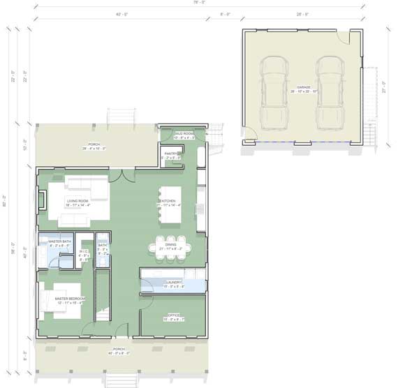 thumbnail of Palmetto farmhouse layout
