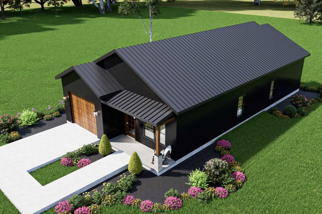 Shotgun Barndominium Floor Plan