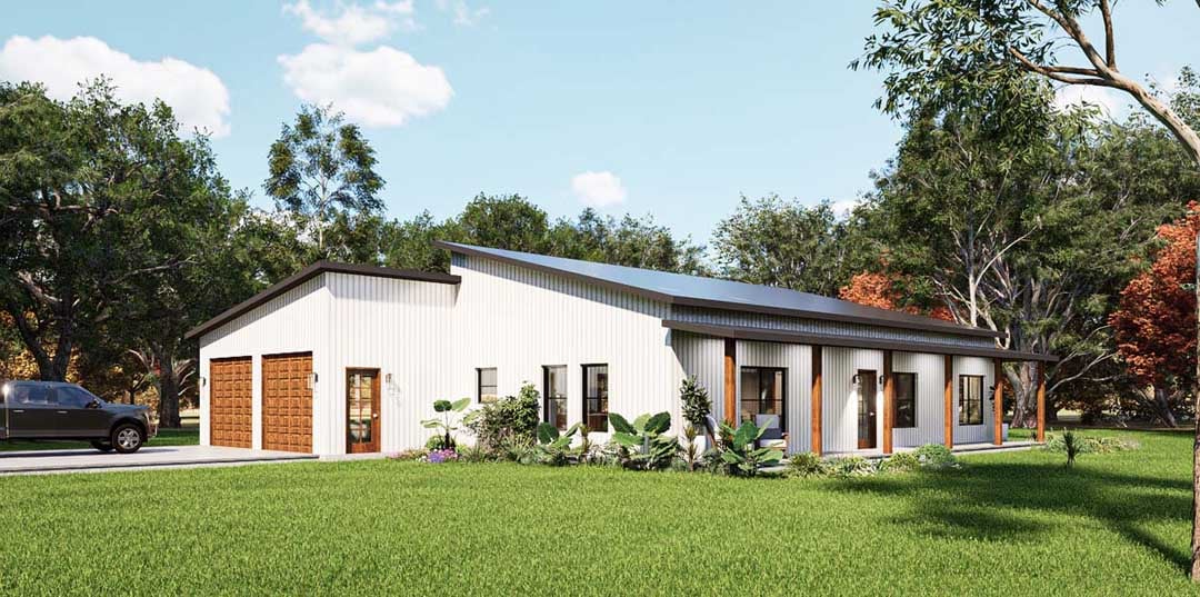 Refuge 2 . SIPs barndominium kit exterior