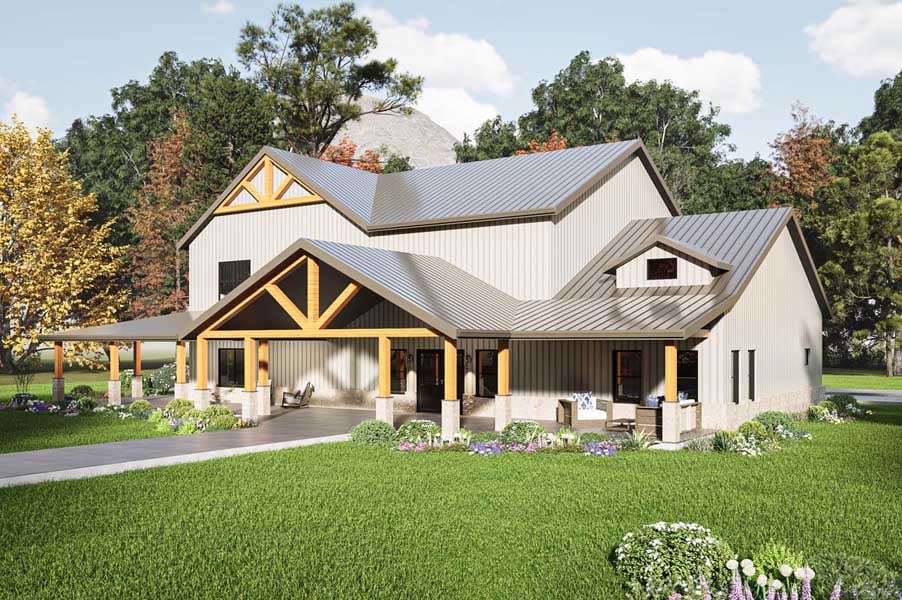 Summit . SIPs barndominium kit exterior