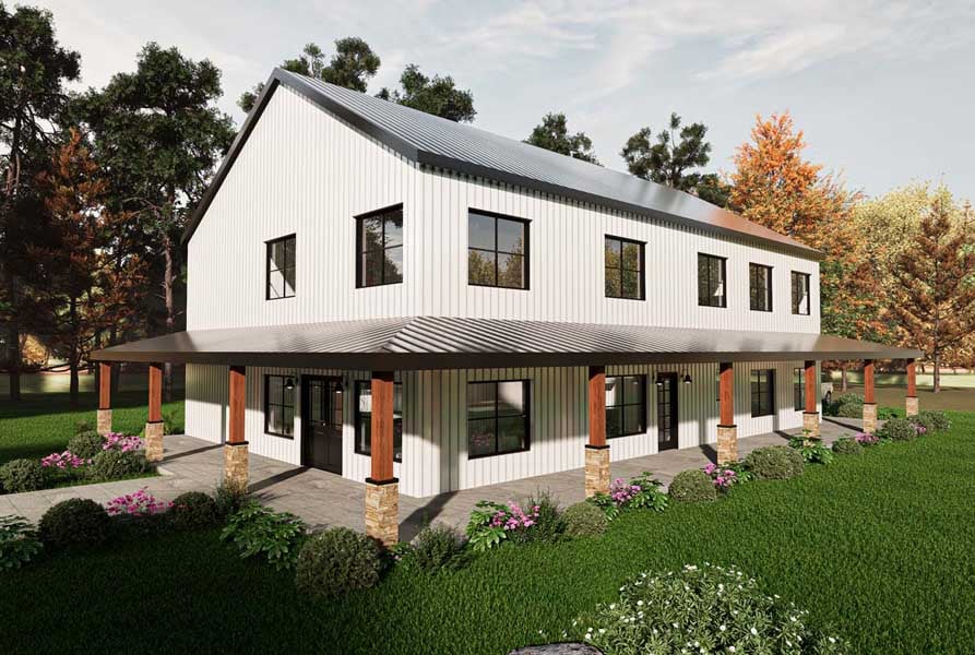 Texas Retreat red iron metal home kit kit exterior